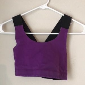 Lululemon Sports Bra Purple/Black